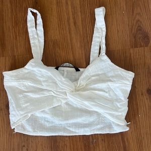 Zara Linen Twist Top